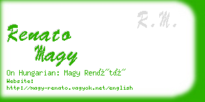 renato magy business card